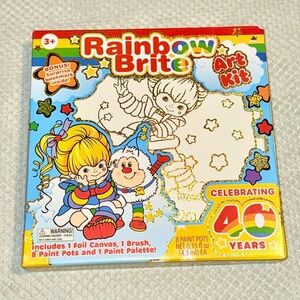 Rainbow Brite Foil Canvas Art Kit- NEW